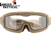 Masque protection Lancer Tactical série Aero tan clear