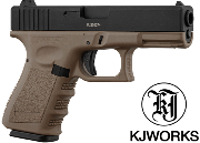 Réplique Airsoft KJ Works KP-23 metal slide Tan