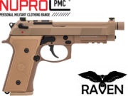 Réplique Airsoft Nuprol Raven R9-4 gaz GBB Tan 1J 