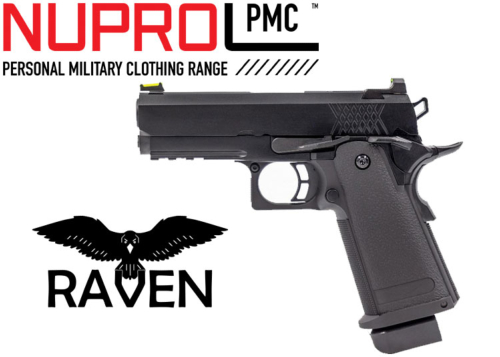 Réplique Airsoft Nuprol Raven Hi Capa 3.8 Pro black gaz GBB