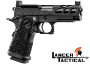 Réplique Airsoft Lancer Tactical GBB Stryk Hi-Capa 4.3 Black