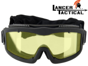 Masque protection Lancer Tactical série Aero black yellow