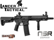 Réplique Airsoft Lancer Tactical LT-18 NSR GEN2 MK18 Black Pack complet 1J