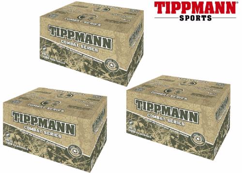 Lot de 3 cartons de 2000 billes Tippmann Combat