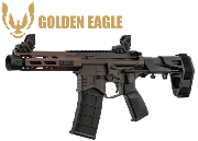 Réplique Golden Eagle PDW GBBR airsoft 6.5'' Bronze