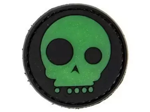  Patch - Funny Green Skull