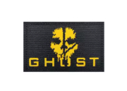 Patch Ghost Black Yellow Fonted
