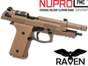 Réplique Airsoft Nuprol Raven R9-4 gaz GBB Tan 1J 