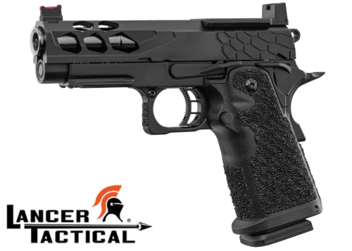 Réplique Airsoft Lancer Tactical GBB Stryk Hi-Capa 4.3 Black