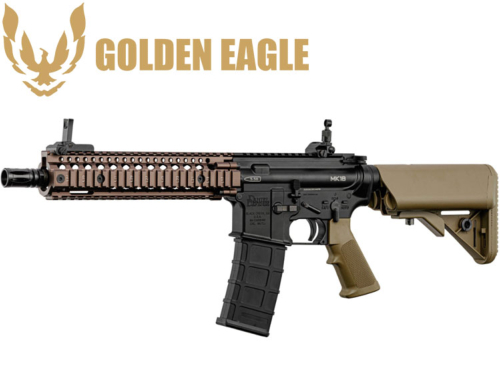 Réplique Airsoft GBBR Golden Eagle MK18 Daniel Defense black tan