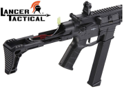 Réplique Airsoft Lancer Tactical LT-35 Gen2 9mm Battle-X PDW Black 1,0J