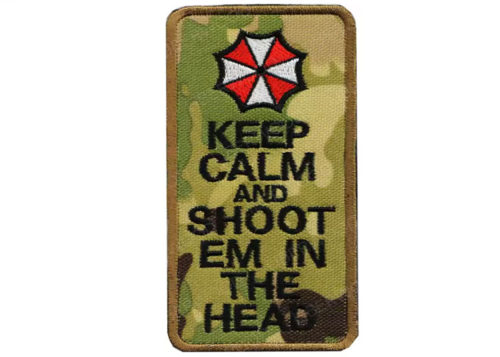  Patch - Umbrella Corporation Camo Keep calm and shoot