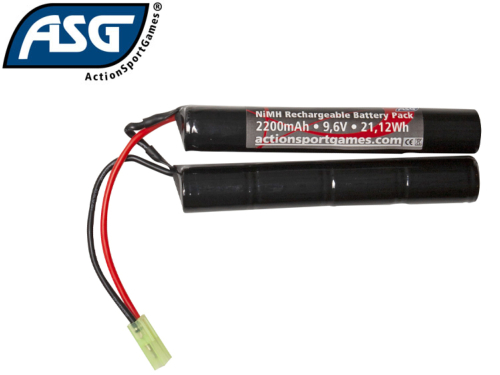 Batterie NIMH ASG 9.6V 2 sticks 2200mah