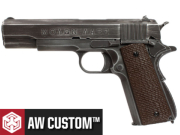 Réplique Airsoft AW Custom Molon Labe grip brown gaz GBB