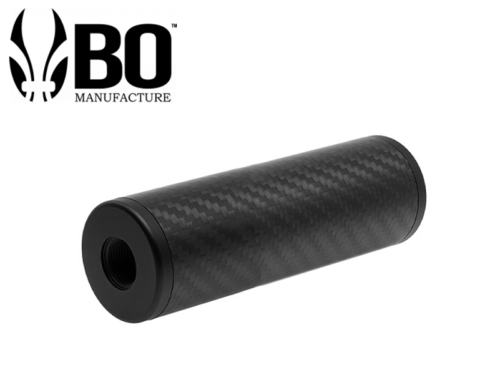 Silencieux aluminium BO Manufacture Carbon 100mm 14mm 