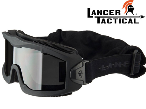 Masque protection Lancer Tactical série Aero black 3 écrans