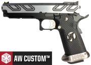 Réplique Airsoft AW Custom HX2301 IPSC full Silver Gaz GBB