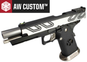 Réplique Airsoft AW Custom HX2301 IPSC full Silver Gaz GBB