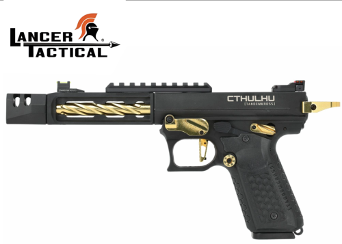 Réplique Airsoft Lancer Tactical GBB CTHULHU Noire/Gold
