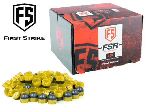 Carton de 600 billes First Strike smoke yellow / yellow