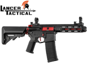 Réplique Airsoft Lancer Tactical LT-32 Hellion Noir/Red pack complet 1j