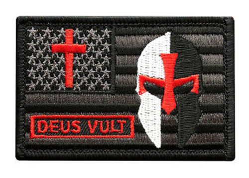  Patch - Deus Vult Black/Red