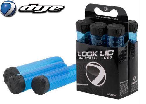 Pack de 6 pots Dye lock Lid blue