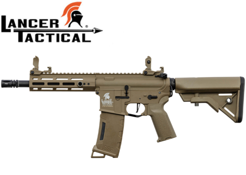 Réplique Airsoft Lancer tactical LT-32 GEN3 ETU 7' M-LOCK 1J Tan