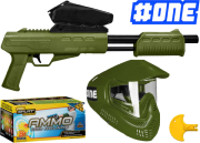 Package Field Blaster olive + 500 billes