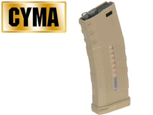 Chargeur Cyma 150 Billes Mid-cap AR-15 polymer/caoutchouc tan