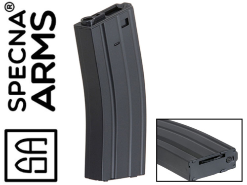 Chargeur Specna Arms 300 Billes Hi-cap M4/M16/M15 Métal Black