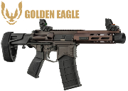 Réplique Golden Eagle PDW GBBR airsoft 6.5'' Bronze