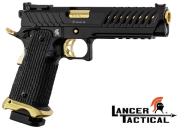 Lancer Tactical LTX6 Black/Gold full metal Gaz GBB 